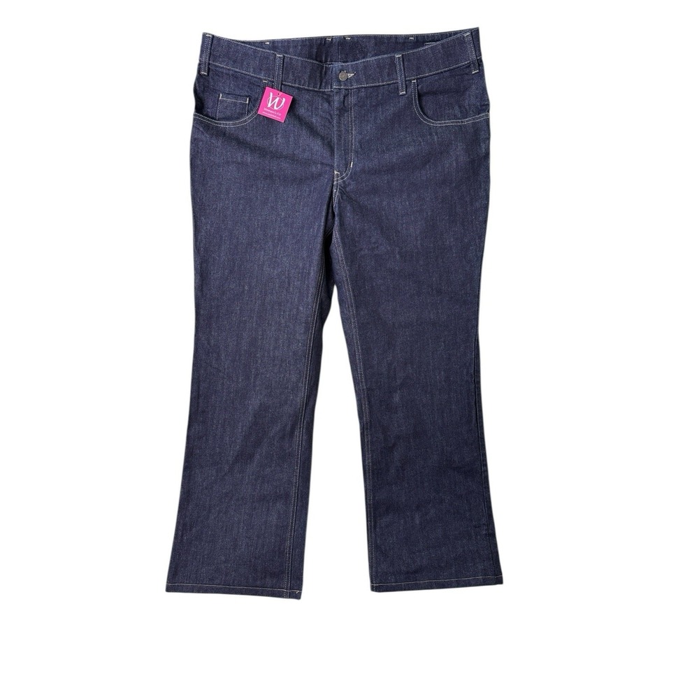 Workrite Fr  Womens Work Pants Jeans Blue Flame Resistant Straight Sz 18‎ 42x31